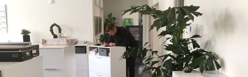Jobsøgende på kontoret